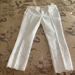 Tory Burch white pants 28